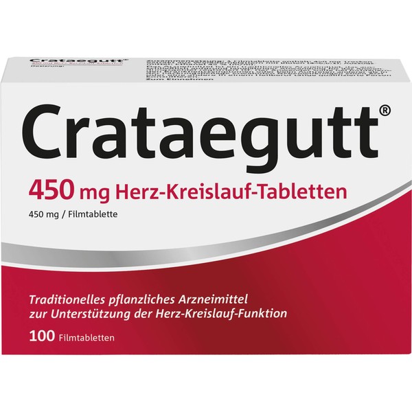 Crataegutt 450 mg Herz-Kreislauf-Tabletten, 100 pcs. Tablets