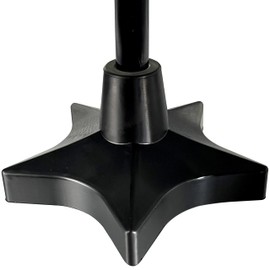 Superstar Self Standing Cane Tip has Non-Slip Heavy Duty Rubber Base to Prevent Slip, Cane Tips 3/4 inch Heavy Duty Replacement, 6-Inch Star Design for Superior Traction & Balance for Seniors (Black)