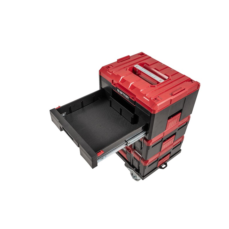 SHUTER 2-Tier Stackable Tool Box with Drawers, ABS Plastic Storage