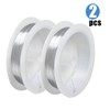 2 Rolls Jewelry Beading Wire, 0.3mm x 50 m Tarnish