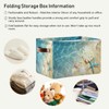 AUUXVA Storage Basket Tropical Sea Beach Starfish Seashell Storage Cube