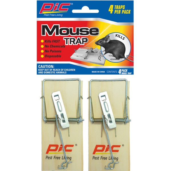 Wood Mouse Traps - 4pk