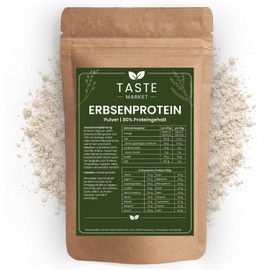 500 g Pea Protein Powder, 80% Protein Content, Vegan Protein Powder, Pea Protein Isolate, Taste Market