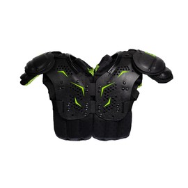 Schutt Y-Flex Youth Shoulder Pads,Black/Neon Green