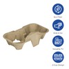 Karat C5001 Molded Fiber 2 Cup Holder for 8oz to
