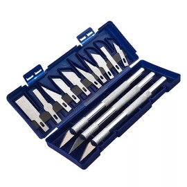 Precision Cutter Set with 10 Interchangeable Blades and Storage Box
