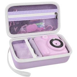 Grapsa Case Compatible with ESOXOFFORE for Dylanto for Anchioo for WEEFUN for GKTZ for Amzelas for Mafiti Instant Print Camera for Kids, Film Camera Storage Holder Organizer Bag (Box Only)- Purple
