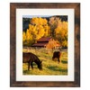 AEVETE Picture Frame 8x10 Dark Brown Photo Frames Rustic for