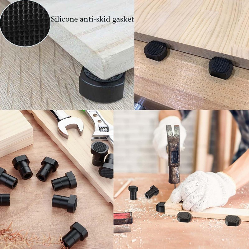 8 Pack Aluminum Alloy Bench Dog 3/4-Inch (19mm) Woodworking Table