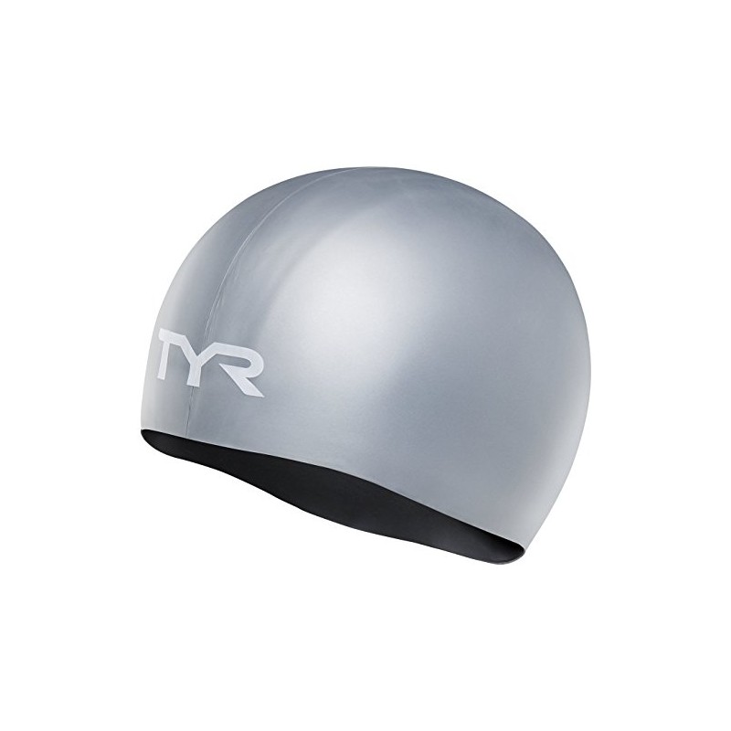 TYR Reversible Swim Cap - Silver