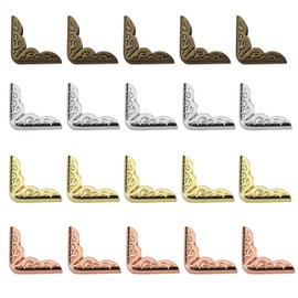 200 Pieces Book Corner Protector, Metal Corner Protector, Photo Corner,Vintage Iron Guard Cover Book Scrapbooking Corner Protector,for Scrapbooking, Triangular Edge Decor