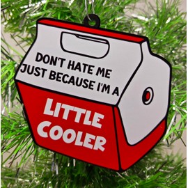 Don't Hate Me Just Because I'm a Little Cooler Ornament - Funny Ornament