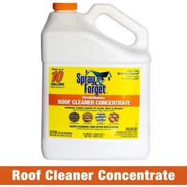 Spray & Forget Revolutionary Roof Cleaner Concentrate – Exterior Mold Stain Remover - 1 Gallon