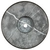 Lamp/Sculpture Base-Marble-6"-Round: Black or White (1 Pc.) (6" Marble-Round-Black-w/Cord Hole)