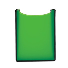 Herma 19551 Flexi Document Box DIN A4 (35 x 26 x 7 cm, Made of Translucent PP Film, Open Top) Children's Book Box for Notebooks and File Folders in School Bag and Backpack, Green
