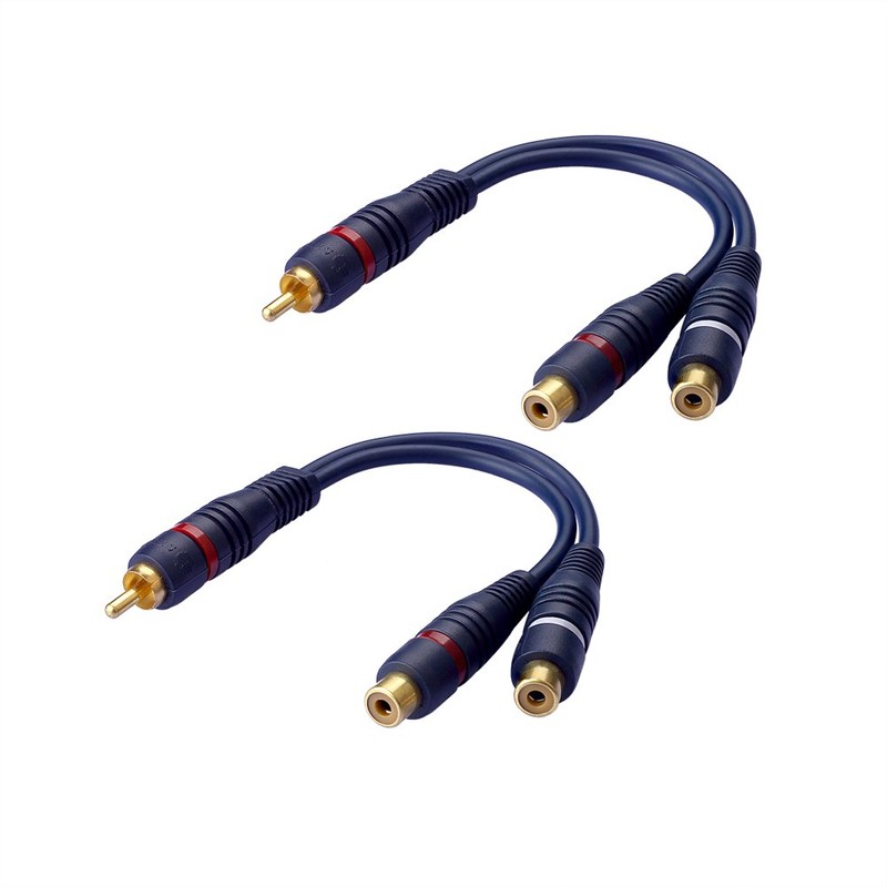 SIENOC RCA Audio Set RCA to Dual RCA,3.5mm to RCA