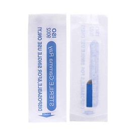 50PCS Blue U18 U-Shape Microblading Needles Eyebrow Tattoo Needles Permanent Makeup Manual Blades(U18)