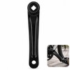 Hominas Bike Crank Arm, 170mm Aluminum Alloy Left Single Chain