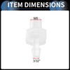 INFINAUTO Plastic Hose Barb Fittings, 3/32" Barb M5 External Thread