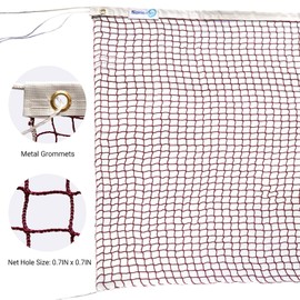 Sanung Portable Badminton Net, Single-Sided Nylon, Trim, Drawstring, Small Hole, Badminton Switching Net, For Daily Use, Training, Play, Practice, Game, Outdoor, Indoor, Outdoor, Badminton Net