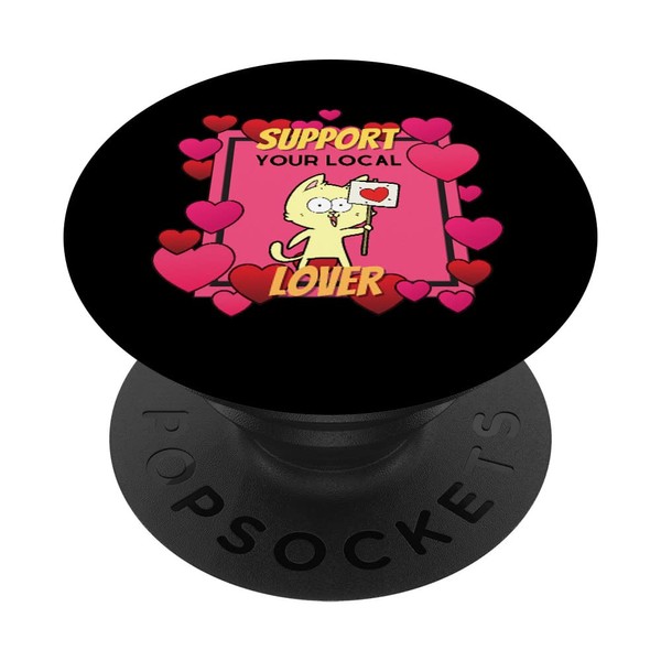 Support Your Lover Boys Cute Valentines Day Kids Lover PopSockets