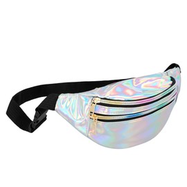 Boland - Holographic Belt Bag, Retro, Accessories for Fancy Dress, Bum Bag, Festival Accessories, Carnival, Theme Party