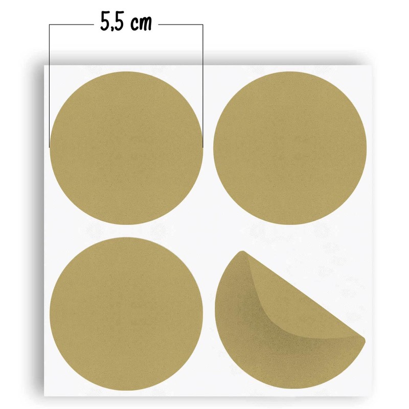 Anti Collision Stickers 32 Circles Vinyl Stickers Gold Shockproof Humans
