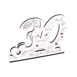 Decorative Stand, 30th Birthday, Money Gift, Anniversary, Table Decoration to Give as a Gift for Money Voucher Pearl Wedding