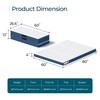 LINSY LIVING Folding Mattress Topper Queen, 4 Inch Trifold Mattress