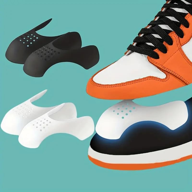 Boolavard 4 Pcs Anti-Crease Shoe Protectors - Plastic Sneaker Crease