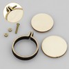 12 Pieces Mini Wooden Hoops Die Cut for Cross Stitch