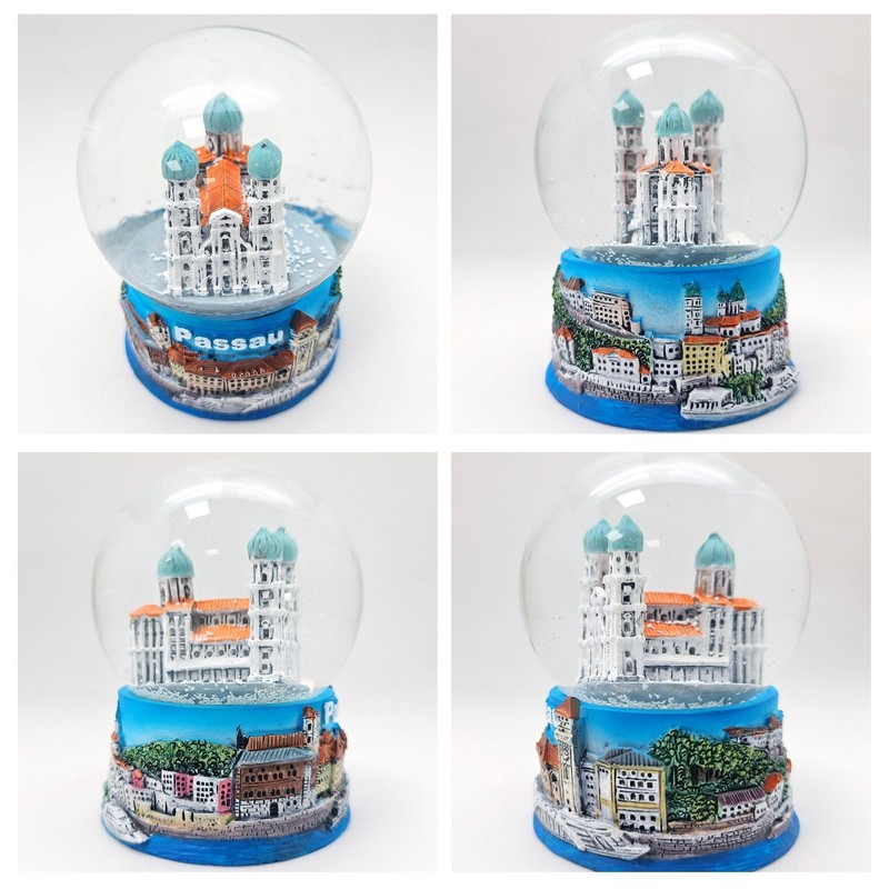 Souvenir Snow Globe Passau | Cathedral Town Hall Castle Veste