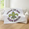CafePress French Mardi Gras Throw Blanket Super Soft Fleece Plush