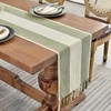Wracra Cotton Linen Sage Green Table Runner 275cm Long with