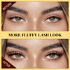 QUEWEL Eyelash Extensions, 144 Pieces, Natural Cluster Lashes, D-Curl Fine