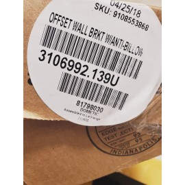 Dometic 3106992.139U Offset Wall Brkt/Anti-Bill