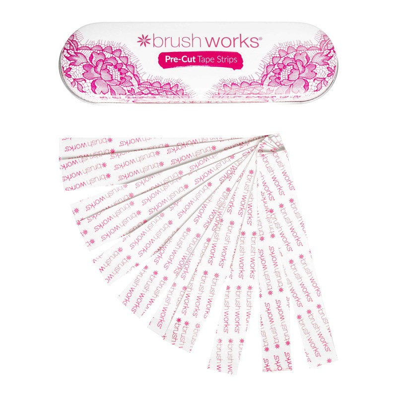 Brushworks Pre Cut Tape Strips in a Tin - 30