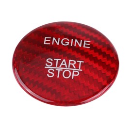 Yosoo Replacement Carbon Fiber Engine Start Button for ABC GLC GLA CLA ML GL (Red)
