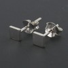 Touch Jewellery 925 Sterling Silver Small Square Stud Earrings