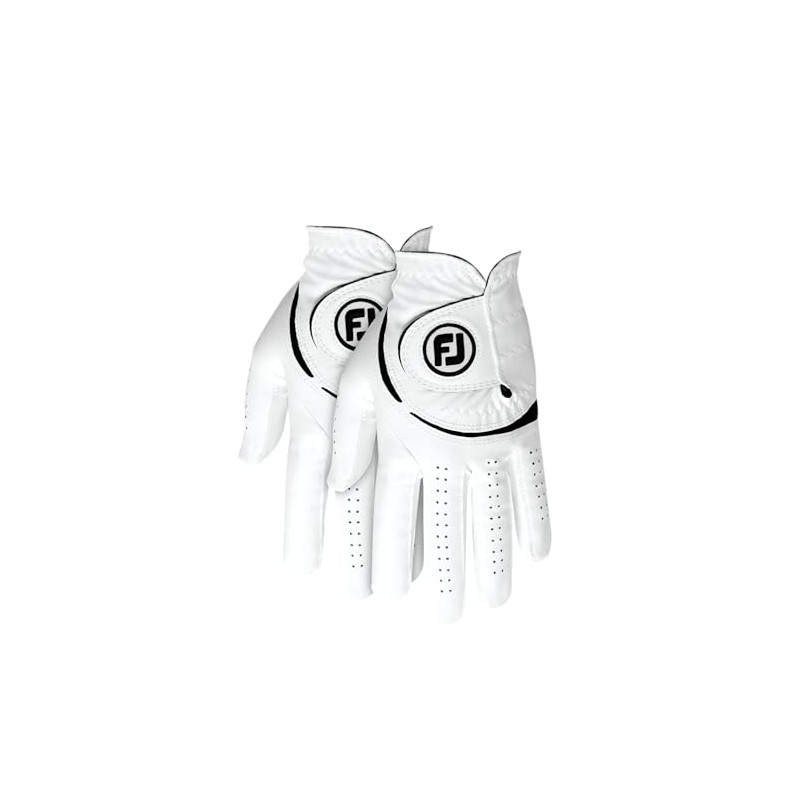 FootJoy WeatherSof Men's 2-Pack Golf Glove, White