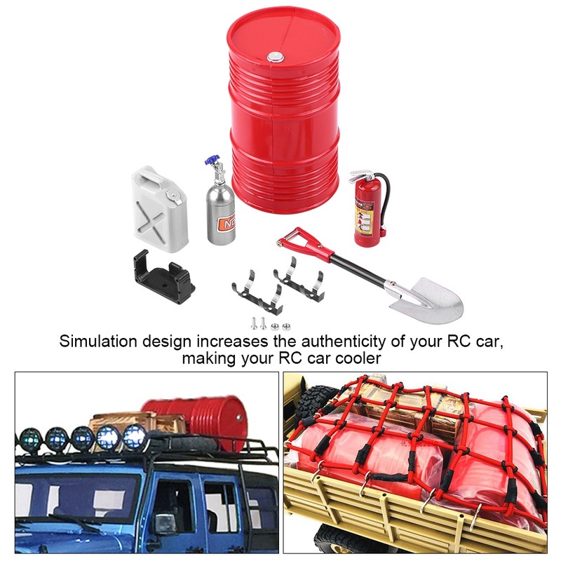 RC Crawler Accessory Decor Simulation Tool Part Car Shovel Fuel