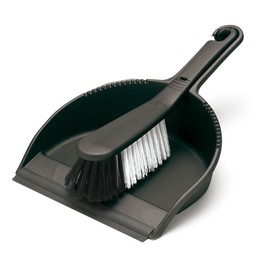 Addis Soft Dustpan & Brush Black