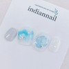 Ink Marble Pedi Tips - Pedi Tip Full Set (10P)