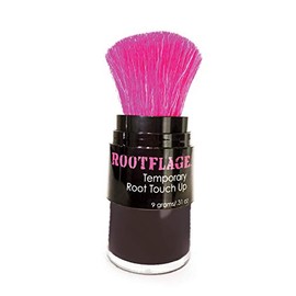 Rootflage Root Touch Up Hair Powder - Temporary Hair Color, Gray Coverage, Root Concealer, Thinning Hair Filler, Dry Shampoo, Eyebrow Filler (09 Brown Black) .31 oz