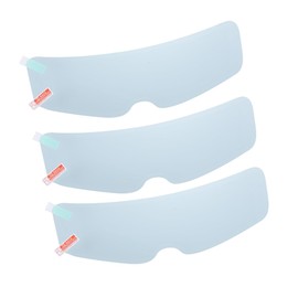 REPAIROCK 3pcs 9.65"x2.87" Anti Fog Film for Motorcycle Helmet Universal Anti Fog Shield Film Lens Sticker Durable Nano Coating Sticker Film Helmet Accessory Auto Replacement Parts