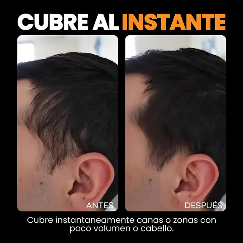 Polvo De Maquillaje De Fibra Capilar Cubre Raz De Cabello