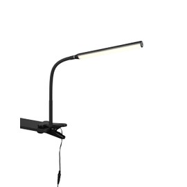 lightling Nella LED Clamp Light, Sensor Dimmer, On/Off Touch Function, Flexibly Adjustable, IP20 Indoor, Width 35 cm, Height 38 cm, Matte Black