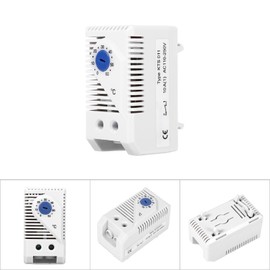 Mechanical Thermostat, 1 Piece 0-60 °C Adjustable Compact Electric Thermostat Temperature Controller Switch for Central Air Conditioning New Controlled Heaters (Blue)