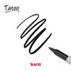 Baco | Marcador Permanente Tatoo Punto Fino Negro - Caja