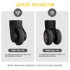 8 Pcs Luggage Wheels Covers Silicone, Suitcase Wheel Covers, Cuttable